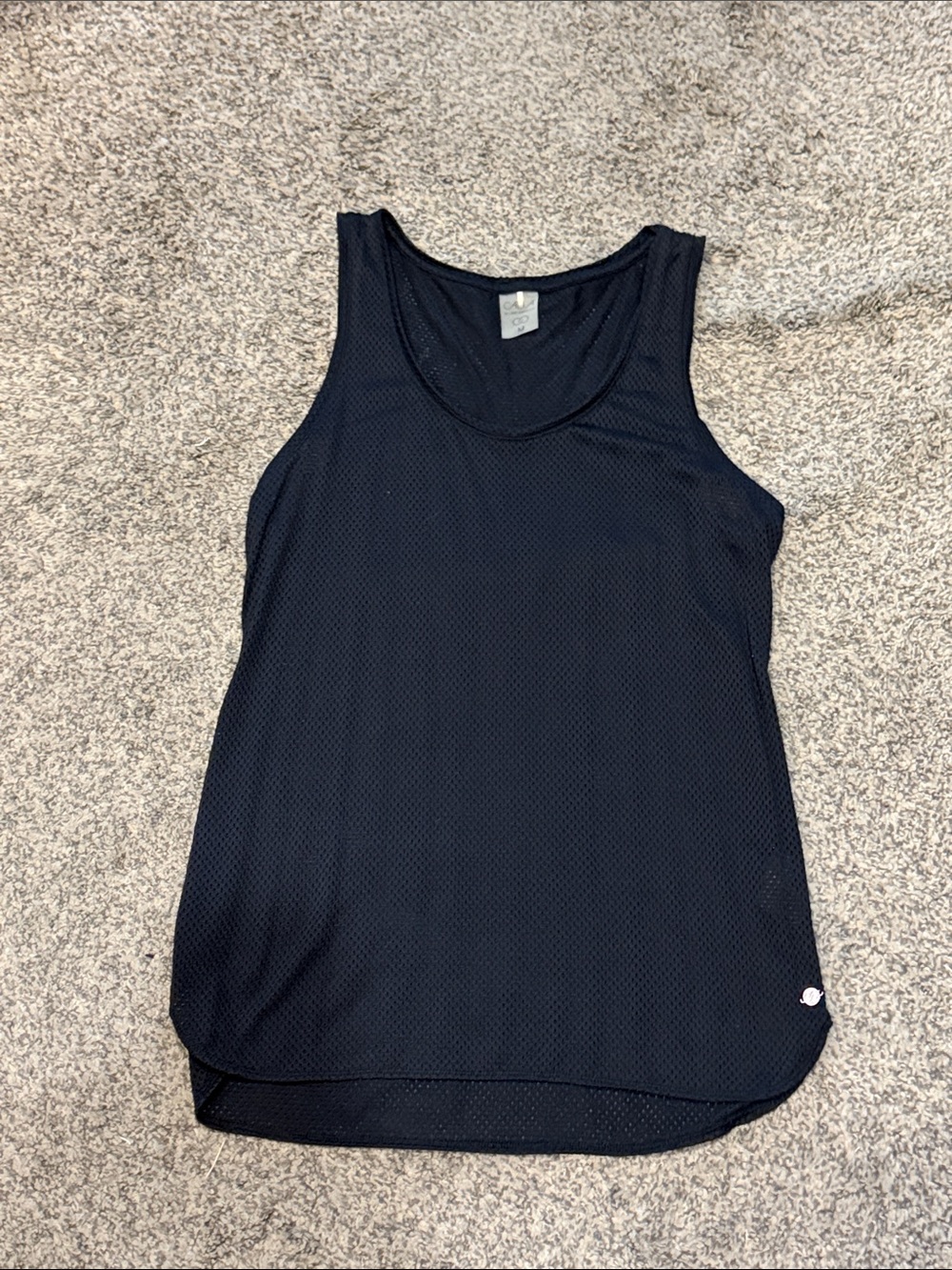 Calia by Carrie Underwood.  Black Mesh Tank Top -